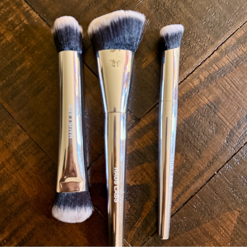Haus Labs By Lady Gaga Makeup Brush Set - Silver and Black